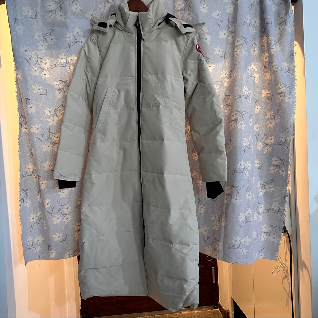 Canada Goose Alliston Women's Long Down Jacket, Off-White